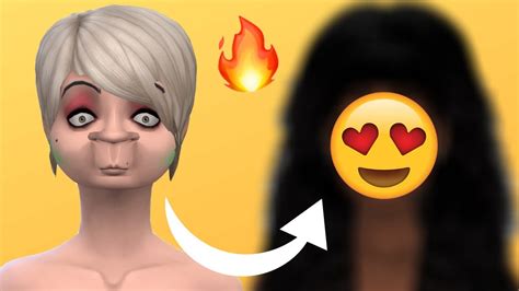 Ugly To Beauty Challenge Nylah Henry Sims 4 Cas Sim Download 💛