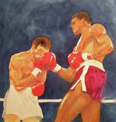 Knockout Punch Painting By Nigel Wynter
