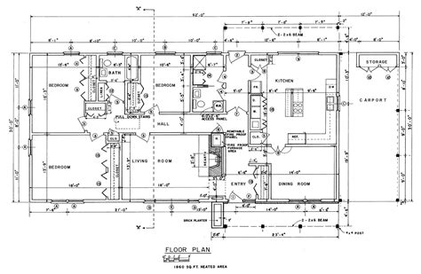 Rectangular House Floor Plans Design Blueprints Jhmrad 61409