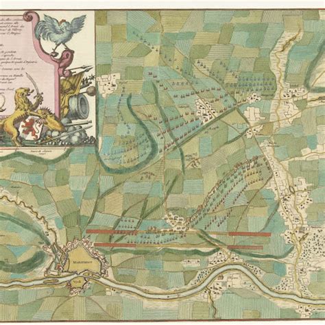 Plan Van Het Kamp Van De Geallieerden Voor Maastricht 1703 Jan Van
