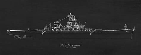 USS Missouri Drawing By StockPhotosArt Fine Art America