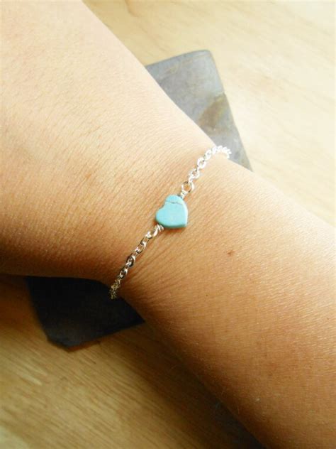 Turquoise Heart Bracelet SWEET LOVE