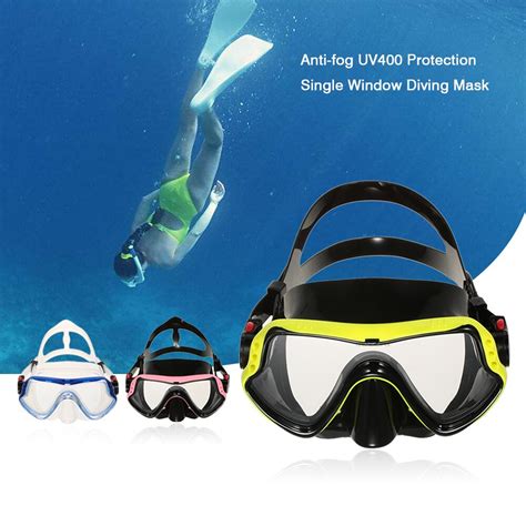Men Women Anti Fog Uv400 Protection Diving Mask Snorkeling Mask Scuba Swimming Mask Goggle