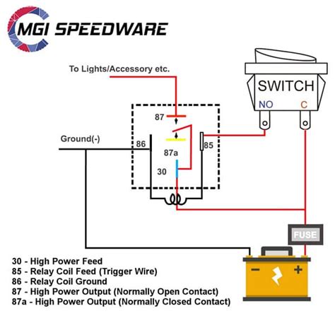 5 Pin Relay And Socket Harness Mgi Speedware