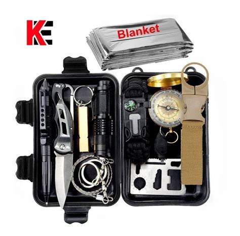 Survival Kit Set Military Travel Camping Emergency Tools Kit In 2020