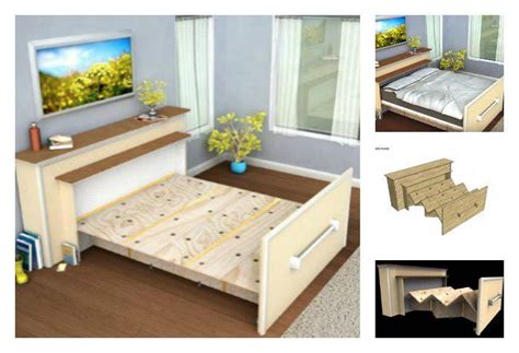 This Diy Built In Roll Out Bed Is A Very Creative Project That Hides