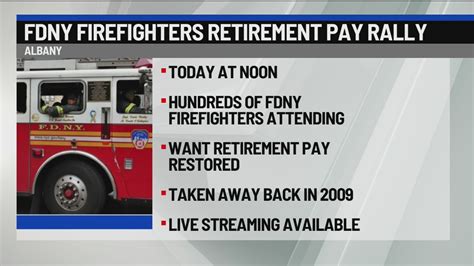 Fdny Firefighters Retirement Pay Rally Youtube