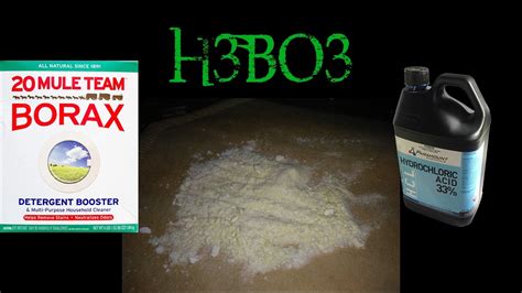How To Make Boric Acid H3bo3 Youtube