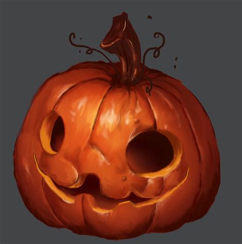 Artstation Digital Painting Pumpkin