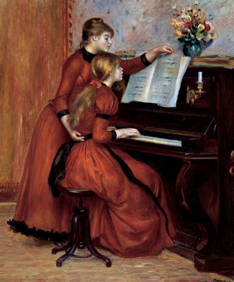 Pierre Auguste Renoir Young Girls At The Piano La Leçon De Piano