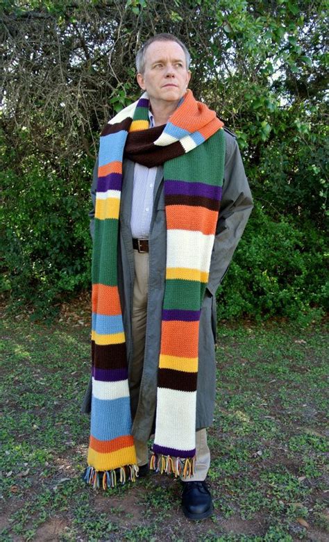 Items Similar To Doctor Who Scarf Tom Baker Knit 12 Long Multicolored