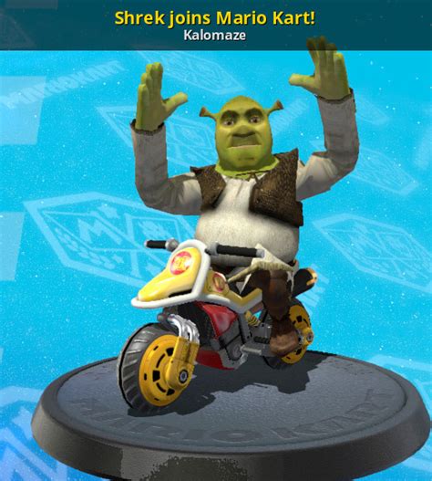 Shrek Joins Mario Kart Mario Kart 8 Skin Mods