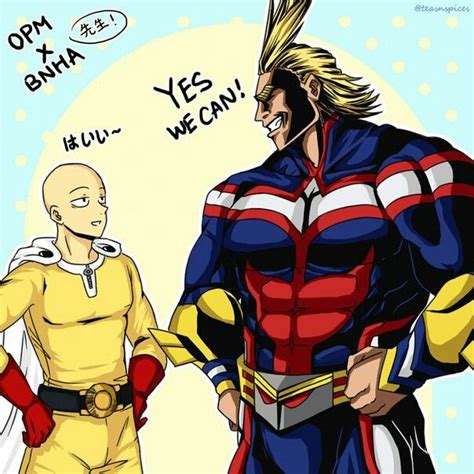 Saitama And All Might One Punch Man Anime One Punch Man One Punch