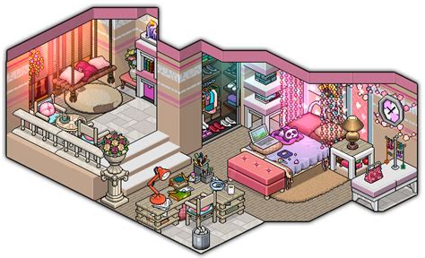 101 Girly Bedroom Design By Cutiezor On Deviantart Habbo Pixel Pixel