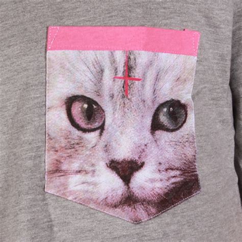T Shirts Odd Future Odd Future Cat Pocket T Shirt