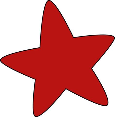 A Red Star On A White Background With No Image In The Bottom Right Hand