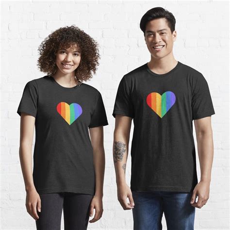 Rainbow Heart Essential T Shirt By Ideasforartists