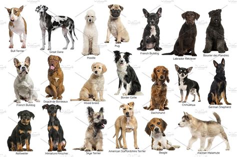 20 Dogs Cut Out High Res Pictures Dog Breeds Chart Dog Cuts Dog