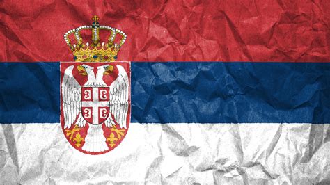 Serbien Flagge 019 - Hintergrundbild