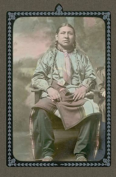 Osage Man Circa 1900 In Honor Of The Indigenous People Of North