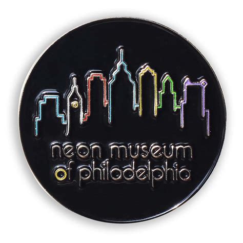 Philadelphia Neon Skyline Enamel Pin Neon Museum Of Philadelphia