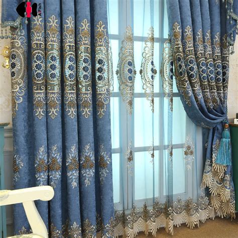 Buy European Luxury Royal Embroidered Curtains