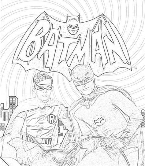 The Holiday Site Coloring Pages Of The Classic Batman Tv