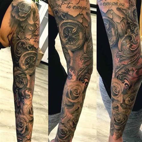 Collection Background Images Black And Red Rose Tattoo Sleeve Updated