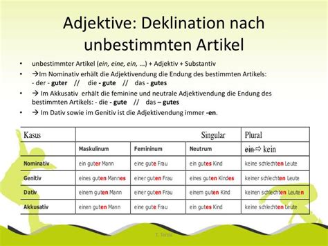 Ppt Adjektivdeklination Powerpoint Presentation Id