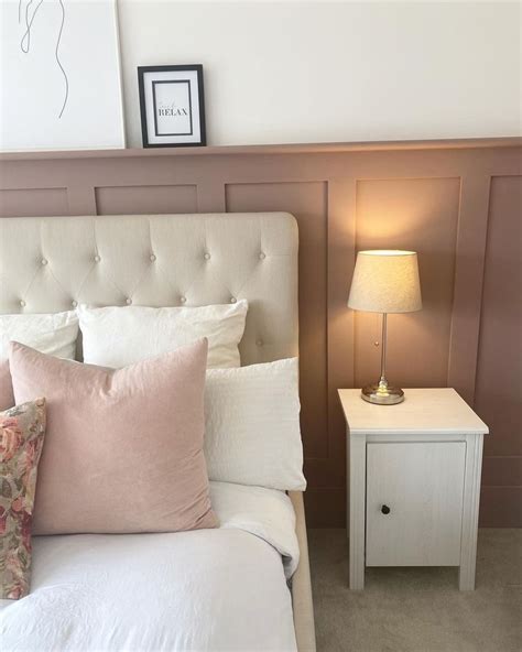 I'm so excited for where this room is headed and can't wait to get to the decorating it! Sulking room pink bedroom panelling in 2020 | Wall panels ...