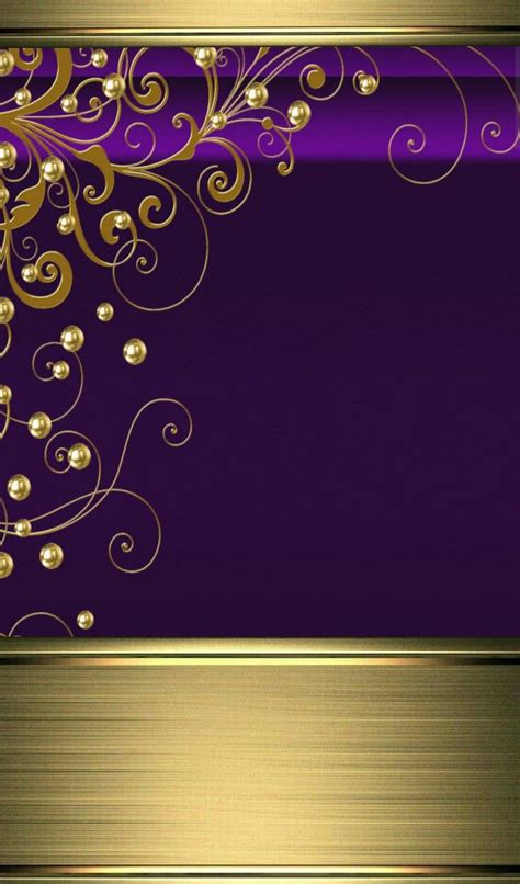 Purple & Gold Wallpaper...By Artist Unknown... | Обои фоны ... Here you can find the best royal purple wallpapers uploaded by our community.