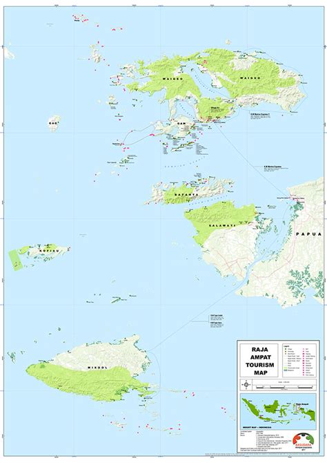 Peta Administratif Raja Ampat