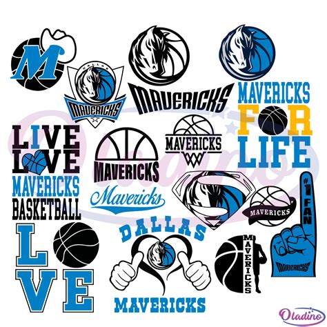 Dallas Mavericks Logo Bundle Svg Digital File Dallas Mavericks Nba Svg