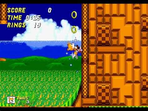 Sonic 2 Emerald Hill Zone Act 1 Miles Tails YouTube