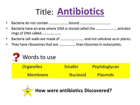 Antibiotics Ocr Asa Level Biology Teaching Resources