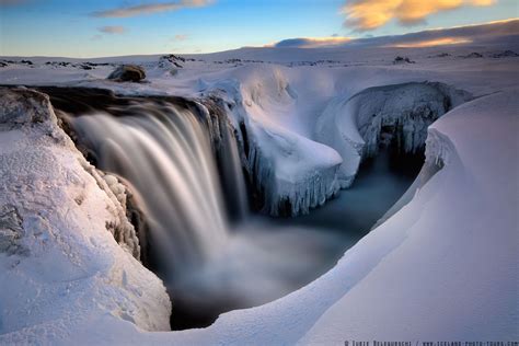 Hrafnabjargafoss In Winter By Iurie Belegurschi 500px Snow