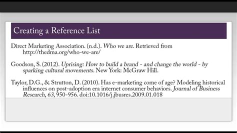 How To Cite Using Apa Style 6th Ed Reference List And In Text