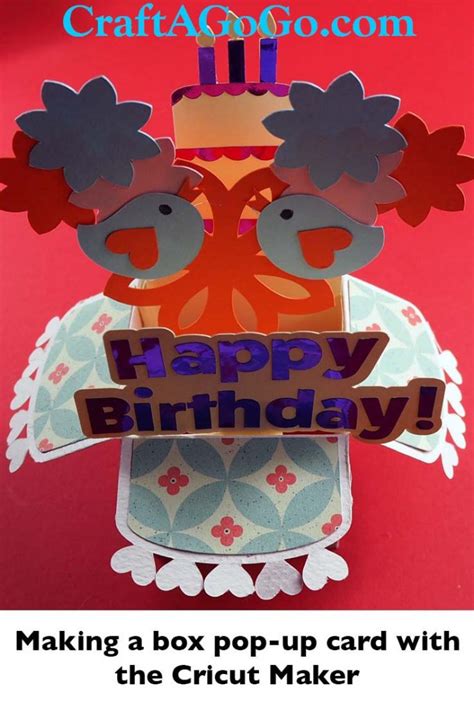 This cute card can be cut from an. How to Make a Pop-up Box Birthday Card on the Cricut SVG ...