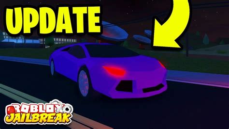 🔴 New Update Roblox Jailbreak New Car Spoilers Headlight Colors