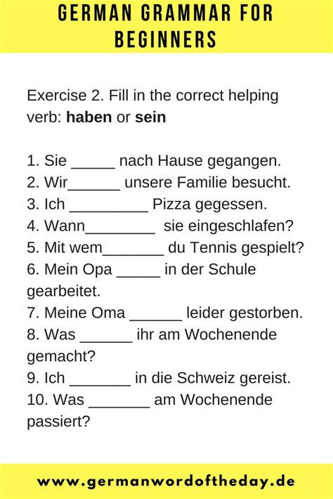 German for beginners | German language printable | German downloads ...