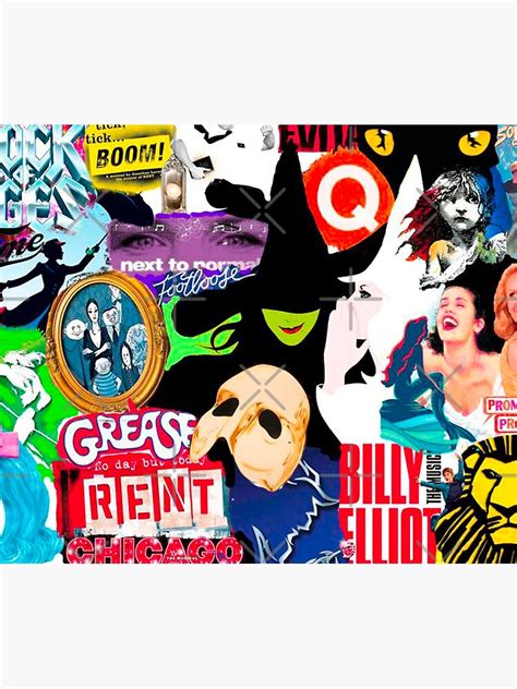 Broadway Musical Collage Art Print For Sale By Ryaneliz91 Redbubble