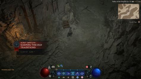 How To Complete The Keeping The Old Traditions Quest In Diablo 4 Map