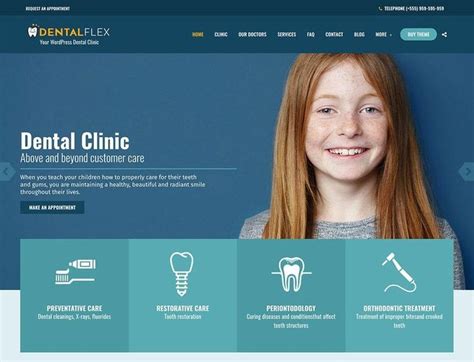 The Dental Clinic Website Is Clean And Ready To Be Used For Its