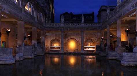 Summer Evenings At The Roman Baths Bath Uk Tourism Accommodation Restaurants And Whats On