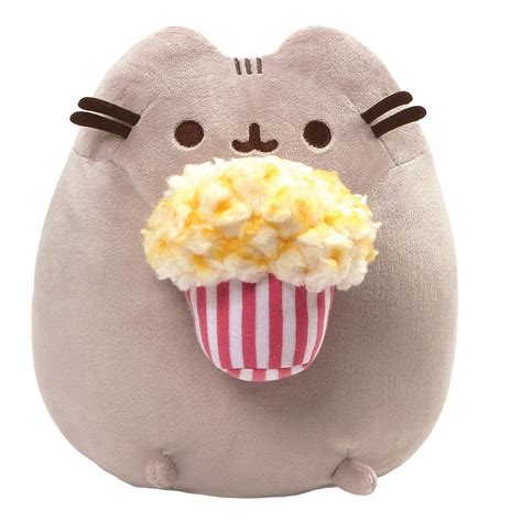 Gund Pusheen Snackables Popcorn Cat Plush Stuffed Animal Gray 95