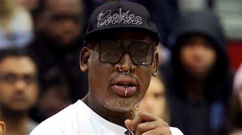 Nba Legend Dennis Rodman Reveals Off Massive Face Tattoo Showing Up To