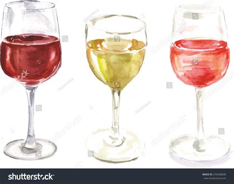 662 Red And White Wine Glass Clinking Stock Illustrations Images
