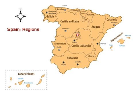 Map Of Spain Provinces Spain Map