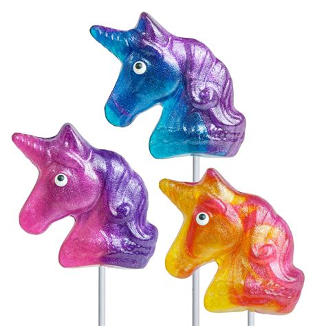 Glitter Swirl Unicorn Lollipops By Melville Candy