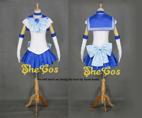 Sailor Moon Costume Sailor Mercury Blue Cosplay Costume Etsy